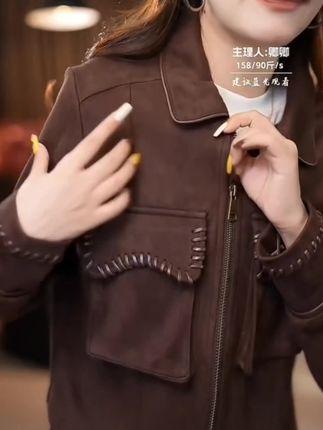 韩版时尚潮流短外套女士2025年秋冬新款休闲百搭显瘦翻领夹克上衣#秋冬新款 #每日分享#韩版时尚#显瘦夹克上衣 #休闲百塔潮流短款外套