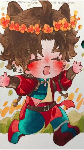 分享我的绘画日常
#临摹 #代号鸢孙策 #手绘 #素材来源于网络侵删
这次翻车了,下次换纸再战