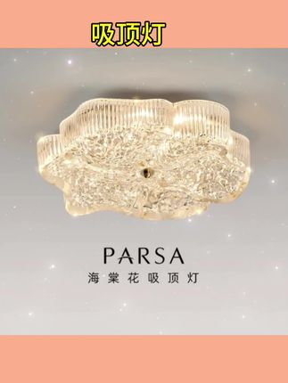 #吸顶灯 卧室吸顶灯全光谱护眼主卧灯轻奢法式花朵树脂房间灯#房间灯 #卧室灯 #护眼灯 #灯具