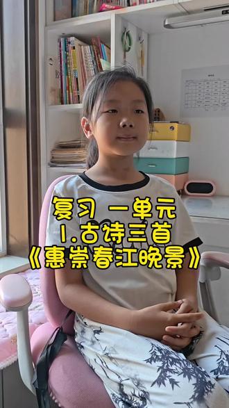 复习三年级下册语文第一单元1.古诗三首《惠崇春江晚景》#三下复习 #惠崇春江晚景 #复习