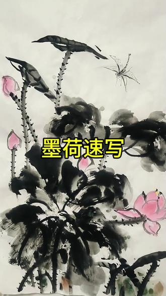 墨荷速写#画画#荷花