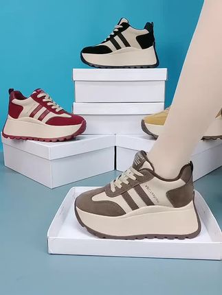 #小个子增高女鞋 #厚底休闲鞋 #老爹鞋女