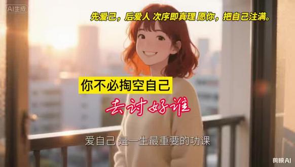 爱自己,不必掏空自己,不讨好谁😊😋
爱自己的七个层次,你到第几层了? #爱自己 #自我成长 #治愈自己 #人生感悟 #做自己的光