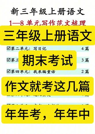 别再愁期末作文了!三年级考试,翻来覆去就这“老三篇”👇
🔥【第一篇:猜猜他是谁】
✅公式:一个外貌特点 + 两件独特小事 + 一句口头禅
❗️秘密:写同桌最容易!她上课偷偷玩橡皮的样子,全班都记得
📅【第二篇:写日记】
✅公式:今天心情关键词 + 一件完整小事 + 我的小感悟
❗️必杀技:准备“雨天送伞”、“运动会冲刺”两个万能素材,改日期就能用
🎯【第三篇:那次______真难忘】
✅公式:意外开头 + 详细过程(动作/语言/心理)+ 成长收获。
#三年级上册语文 #作文素材 #作文范文 #三年级期末复习 #家长教育
