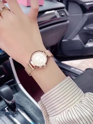 送老婆女士手表送礼物高档韩版时尚潮流日历夜光#,防水夜光石英表#女士手表#夜光