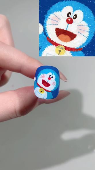 小叮当~ #美甲#美甲教程#手绘美甲 #哆啦A梦#美甲分享