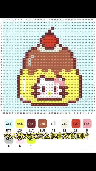 拼豆图纸制作#醒图#醒图创作者#拼豆图纸#像素画#染上拼豆