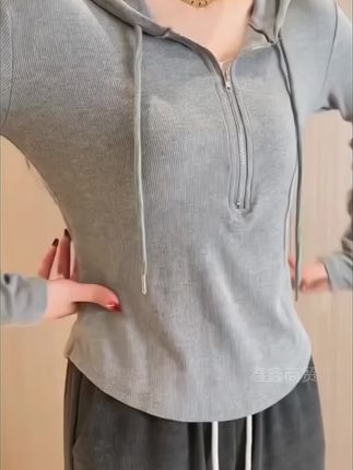 #品牌女装 #品质女装 #连帽卫衣 #面料柔软舒适 #谁穿谁好看