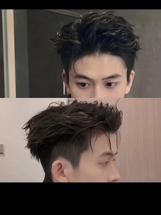男生造型30秒轻松拿捏、啫喱造型简单又帅气#强力啫喱膏#男生造型#湿发造型
