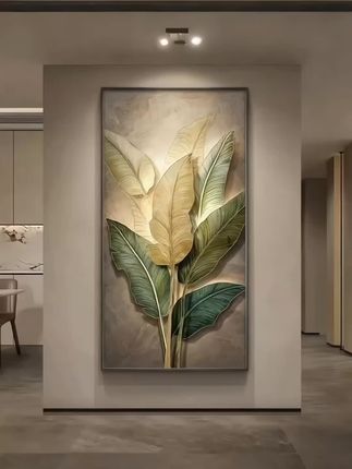#家大业大装饰画 #带灯装饰画 #家居挂画 #玄关装饰画 #家居挂画 家大业大玄关装饰画轻奢大气入户正对门挂画2025新款竖版带灯壁画