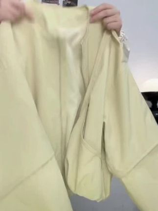 #韩版简约圆领纯色短外套女2025春季新款休闲宽松百搭小个子夹克潮#小个子夹克 #小个子夹克外套 #短外套女 #短外套女装 #短外套女春秋