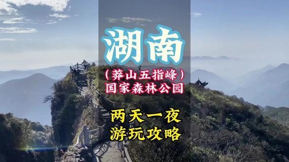 #莽山五指峰景区 #莽山国家森林公园 莽山两天一夜游玩攻略