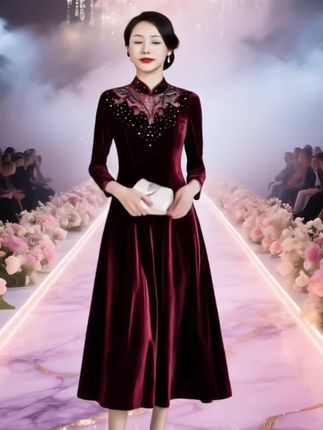 #喜婆婆喜妈妈婚宴装 #高档大气上档次 #时尚女装 #气质穿搭#谁穿谁好看