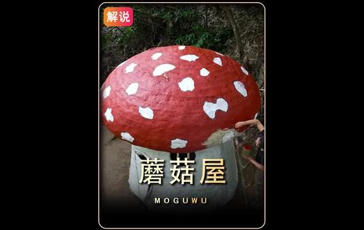 刀哥打造出童话般蘑菇屋,小桥流水人家的环境#荒野建造 #解压 #野外生存 #助眠 #庇护所建造