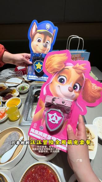 海底捞和汪汪队立大功联名啦!这波周边夯爆了!#汪汪队报到快乐全捞到#海底捞汪汪队萌宠套餐#海底捞联名汪汪队立大功