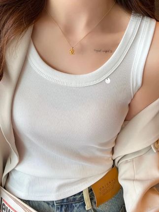樊范儿2025春夏新款百搭上衣女欧若风内搭T恤时尚装饰背心-25088