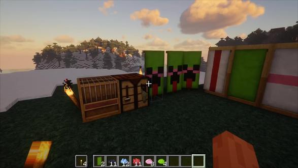 分享制作奇怪的苦力怕旗帜#我的世界#娱乐