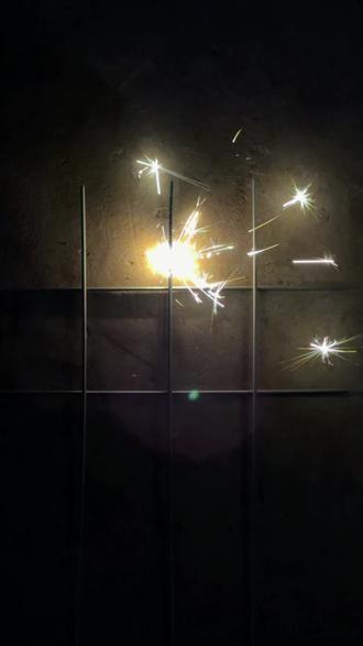 #烟花爱心 5根荧光棒的浪漫