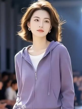 #开衫连帽卫衣#女宽松2025春秋新款#洋气减龄女士休闲外套上衣