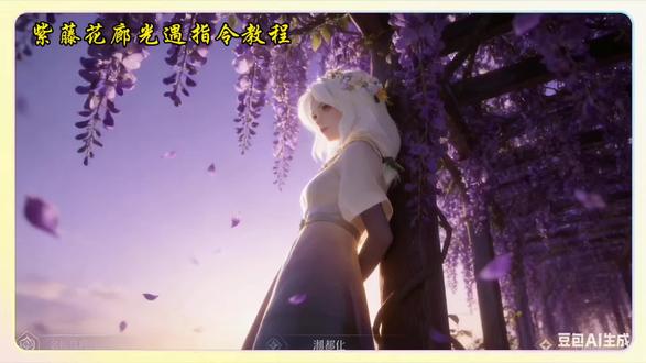 光遇紫藤花背景图教程 紫藤花廊光遇指令教程 紫藤花廊光遇p图 光遇ai紫藤花 紫藤花廊怎么拍光遇 #光遇紫藤花 #紫藤花 #光遇 #豆包ai #豆包P图已经nextlevel了