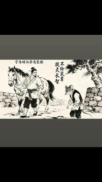 宁给好汉牵马坠蹬,不給鼠辈提灵长智