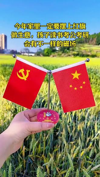 家有红旗,是信仰,是靠山,磁场能量满满,越来越顺!#红旗摆件 #国旗飘扬初心不忘 #爱国红旗摆件 #爱国小红旗 #爱国小物件