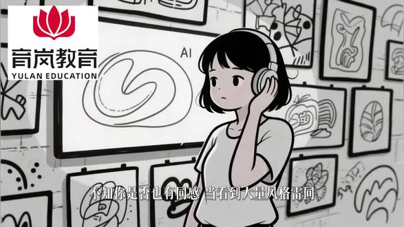 育岚教育倡导做出有自己风格的ai图文#ai图文 #育岚教育 #ai图文伙伴计划