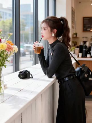 #打底衫 #减龄显瘦穿搭 #时尚穿搭女装 #早秋新品 #精致穿搭