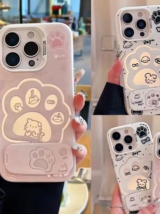 情侣猫爪支架新款手机壳适用苹果16创意iPhone15高级14潮流12防摔#可爱手机外壳 #这个手机壳 #轻奢手机壳 #手机壳独特小众 #爆款热卖中