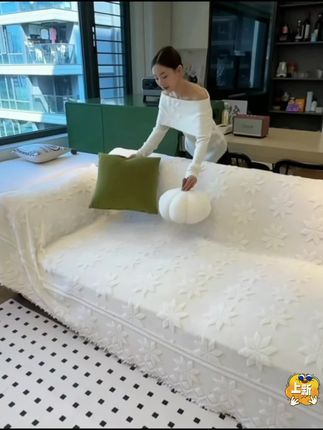 顶姿秋冬加厚毛绒沙发盖布2025新款高级感沙发巾全盖沙发坐垫盖毯#沙发盖布