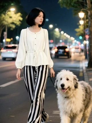 大码法式圆领木耳边长袖衬衫女2025秋胖MM设计感收腰系带衬衣上衣#优雅气质 #气质范 #每日分享 #减龄气质 #高级穿搭