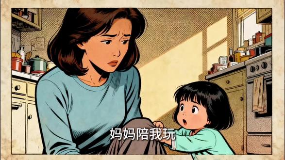 聪明的妈妈都懂得借力育儿#教育小故事 #治愈系家庭对话 #育儿漫画