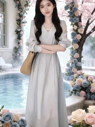 #预制国庆出游穿搭 #温柔风穿搭 #气质仙女裙穿搭 #法式连衣裙 #早秋高智感职场穿搭@我要上热门