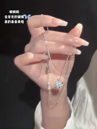 超好看的蝴蝶项链儿,戴脖子上像极了一只蝴蝶在锁骨翩翩飞舞!#项链控#蝴蝶 #锁骨链 #饰品搭配