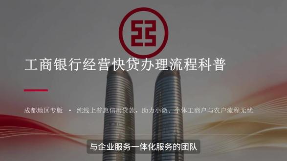 工商经营快贷—财税适配指南 #工商银行 #经营快贷 #中小微企业 #成都贷款