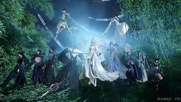 是谁还没拍这个武侠群像?孤狼党一分钟拍完方式!太帅了~映画和f都是@罗烟 老师~#逆水寒鸿运年