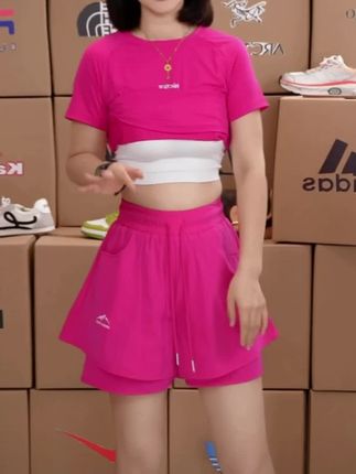 XVRV2025夏季新品薄款休闲裙裤女运动跑步健身防走光高腰显瘦#抖音热搜 #全网搜索 #万能的抖音 #高级感气质穿搭指南