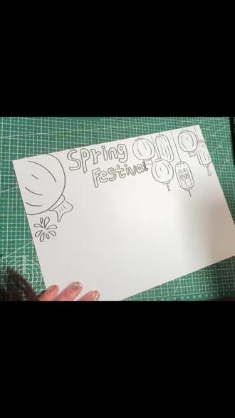 春节英语手抄报
勾线笔:樱花
#绘画 #画画教程