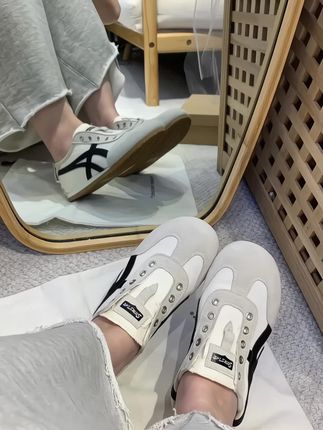 #一脚蹬德训鞋女#脚宽脚胖都可以 #好鞋推荐 #好穿不贵经济实惠 #休闲鞋 @DOU+小助手