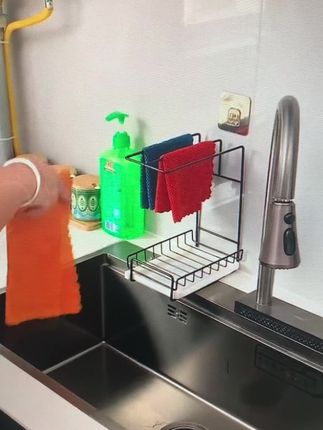 这个壁挂台式两用的抹布置物架太好用了吧#抹布置物架