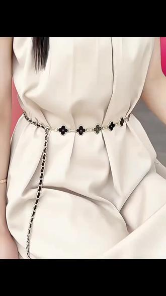 腰链女夏季配连衣裙子小香风装饰西装细腰带链条腰封收腰神器裤带#时尚配饰 #收腰显瘦 #穿出女人味 #腰带系法 #好物推荐🔥