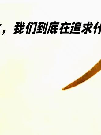 穷尽一生我们追求什么