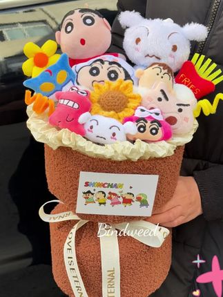 生日礼物蜡笔小新花束情侣礼物男友七夕节礼物女友#可爱小新 #花束#情侣礼物 #礼物#好物分享