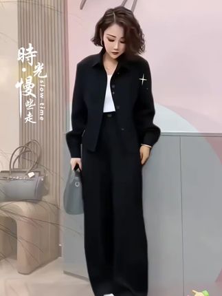 #支持抖音传播正能量 2025秋季新款时尚显瘦气质网红高档套装女高级宽松大码百搭两件套#高级感气质套装#时尚洋气套装#显瘦气质套装@巨量千川 @DOU+上热门