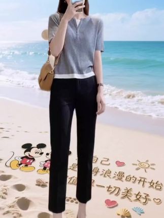 烟管西装裤#烟管西装裤#每日穿搭 #百搭裤子 #穿搭分享 @DOU+小助手 @抖音小助手