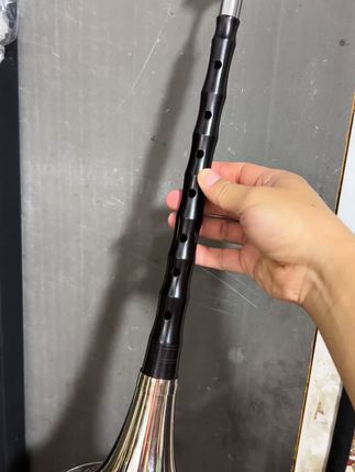 紫光檀降B调,杆子长31.5的专业尺寸,全套140有喜欢的朋友小黄车下单。#民间唢呐