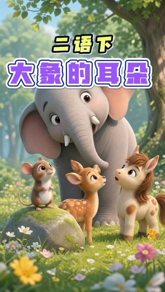 二年级语文下册课文《大象的耳朵》#二年级语文下册 #二年级语文 #Ai