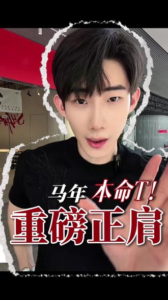 马栖双肩,福运连绵!马绕身前,岁岁平安!#马年 #短袖t恤 #正肩t恤 #男生穿搭 #夏季穿搭