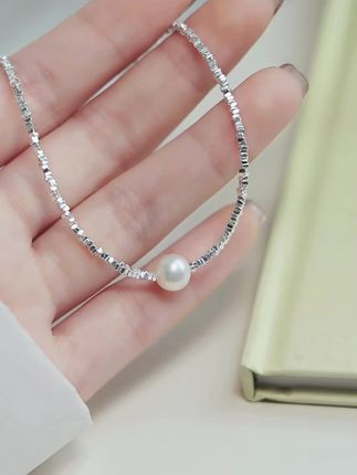 碎银子搭配天然珍珠~经典不失时尚 #珠宝饰品 #闺蜜同款 #原创手工 #项链控 #原创设计