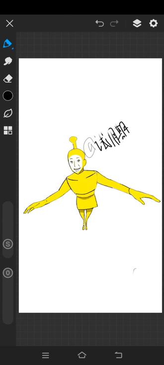 蛋小黄2.0(凌晨速摸一张)#画世界指绘 #瞎画 #蛋仔派对 #绝望的蛋小黄#蛋小黄